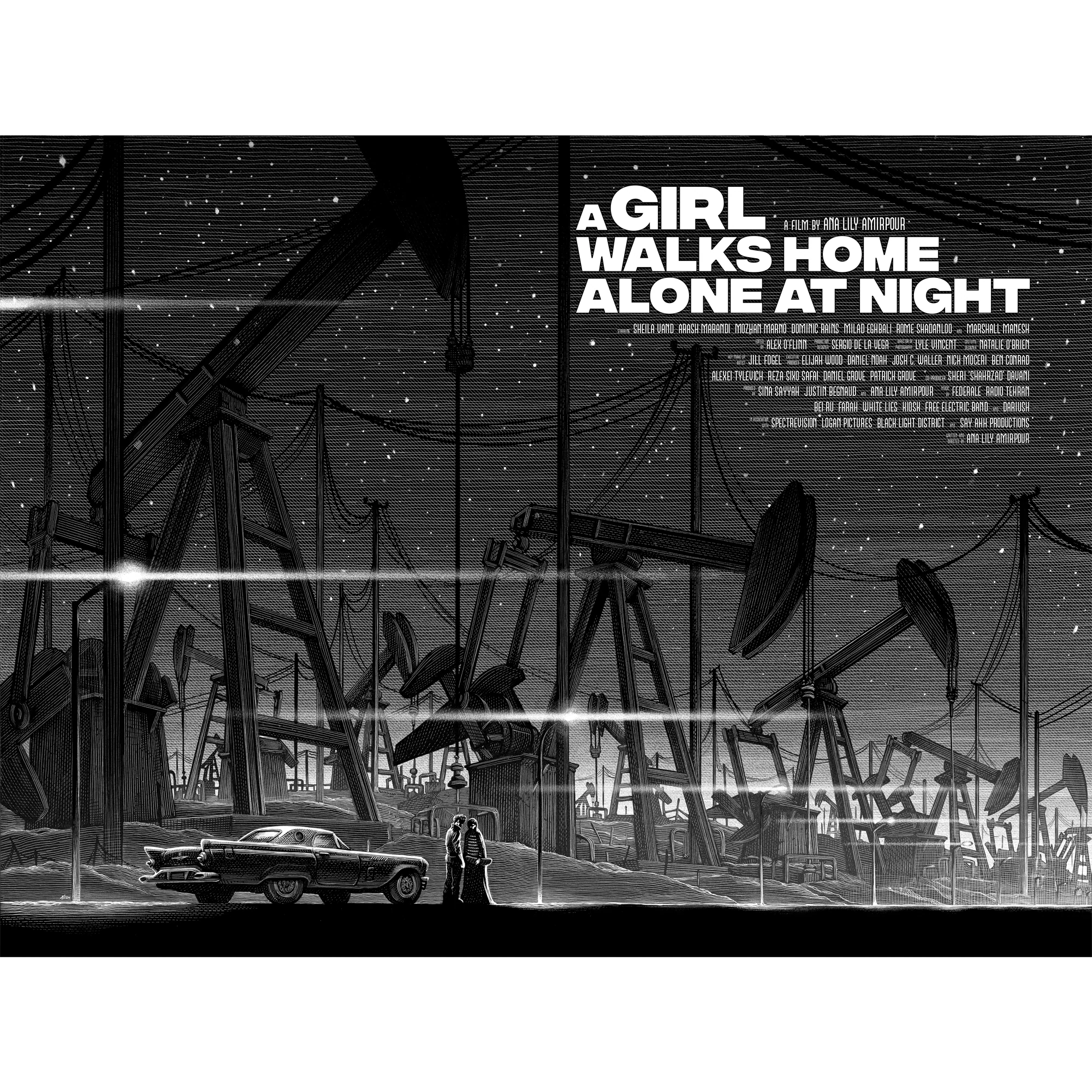 A Girl Walks Home Alone At Night Poster